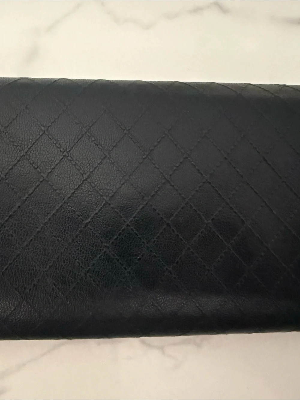 CHANEL Black Quilted Leather CC Wallet